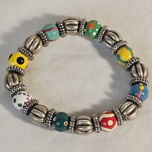 Colorful Beaded Stretch Bracelet